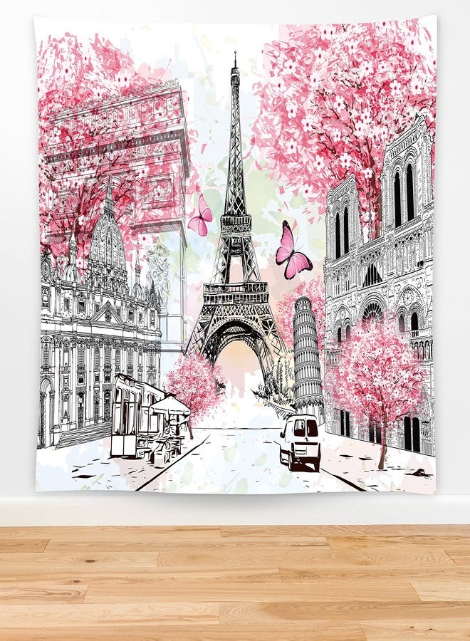 feelacle Paris Eiffel Tower Tapestry European City Tapestry 60" X 40" Landscape Wall Hanging Party Decorations Home Decor For Bedroom Living Room Dorm (150 X 100cm) - Image 5